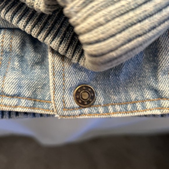 Vtg Bonneville Flats Racing Hot Salt Wendover Denim Jacket Varsity Size XL - Picture 14 of 16